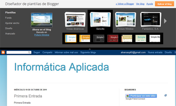 ser webmaster y crear blog en Blogger