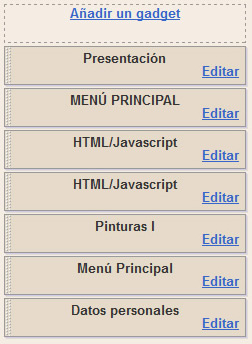 como mover un gadget de posición en Blogger